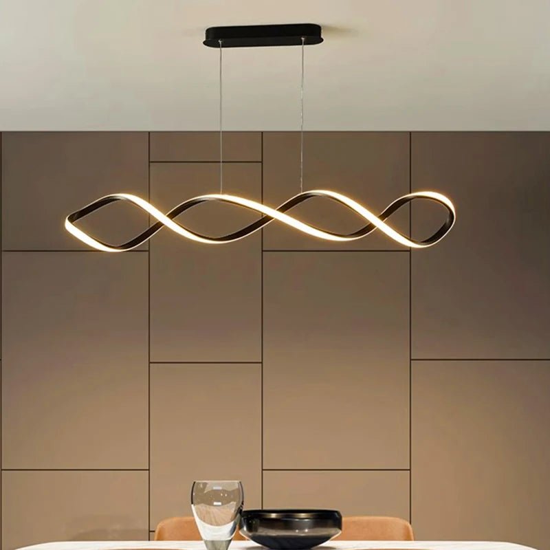 Lustre LED en métal au design moderne - Lumeria