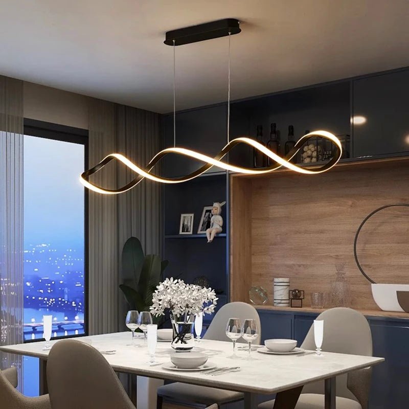 Lustre LED en métal au design moderne - Lumeria