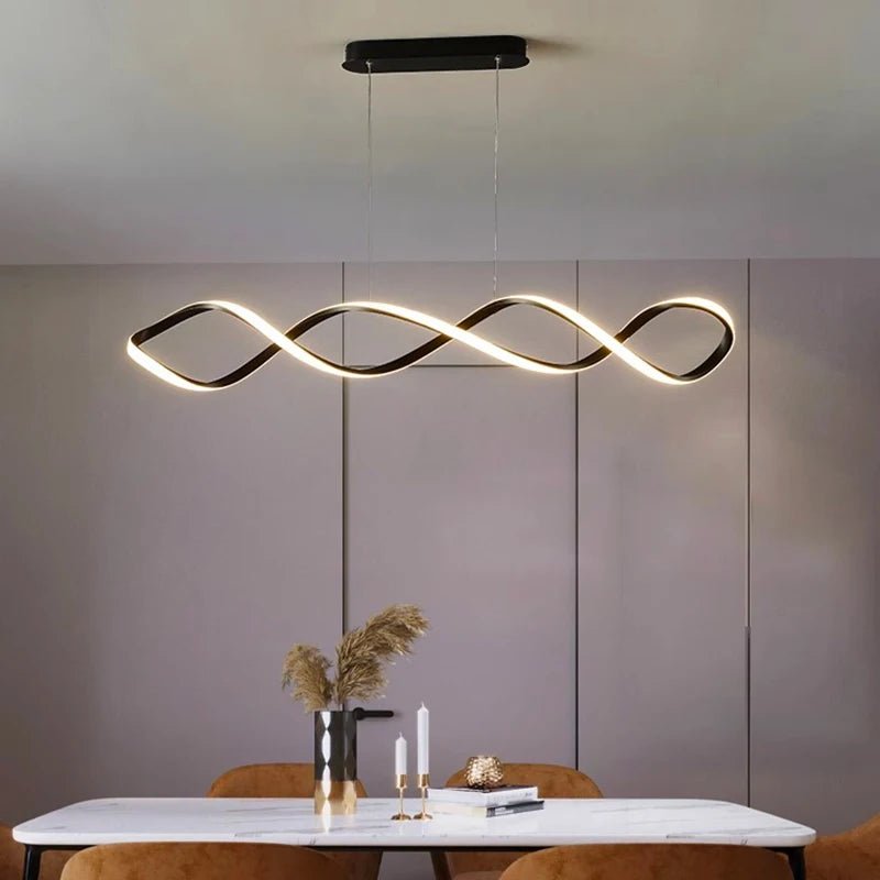 Lustre LED en métal au design moderne - Lumeria