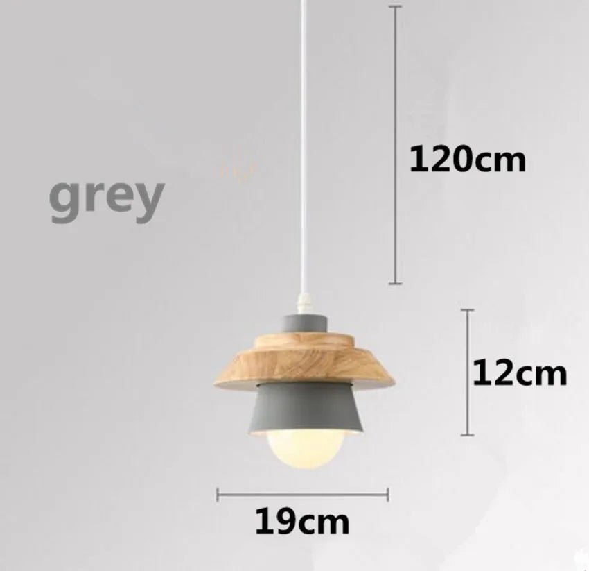 pendant light led pendant fixture hanging kitchen lamp dining room lamp E27 dinning room lights wood pendant lamp modern lustre - Lumeria