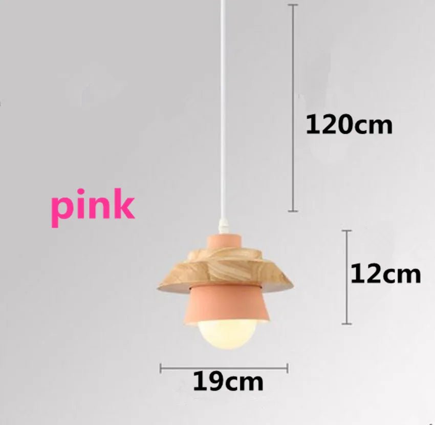 pendant light led pendant fixture hanging kitchen lamp dining room lamp E27 dinning room lights wood pendant lamp modern lustre - Lumeria