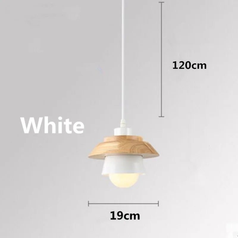 pendant light led pendant fixture hanging kitchen lamp dining room lamp E27 dinning room lights wood pendant lamp modern lustre - Lumeria