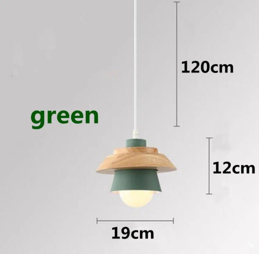 pendant light led pendant fixture hanging kitchen lamp dining room lamp E27 dinning room lights wood pendant lamp modern lustre - Lumeria