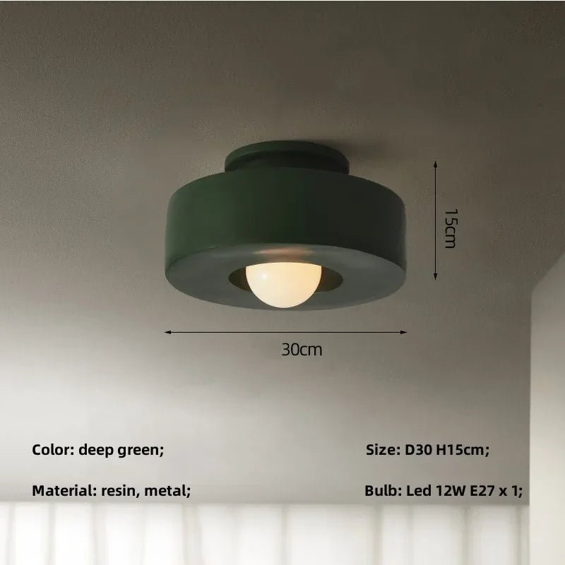 Petite lampe de plafond minimaliste à LED ronde Simon - Lumeria