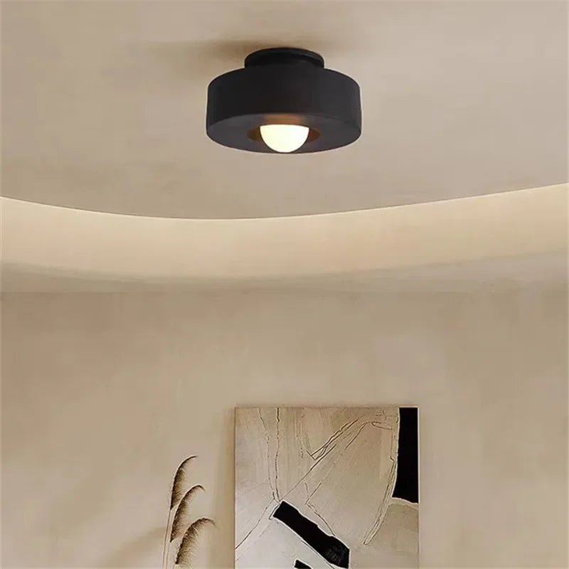 Petite lampe de plafond minimaliste à LED ronde Simon - Lumeria