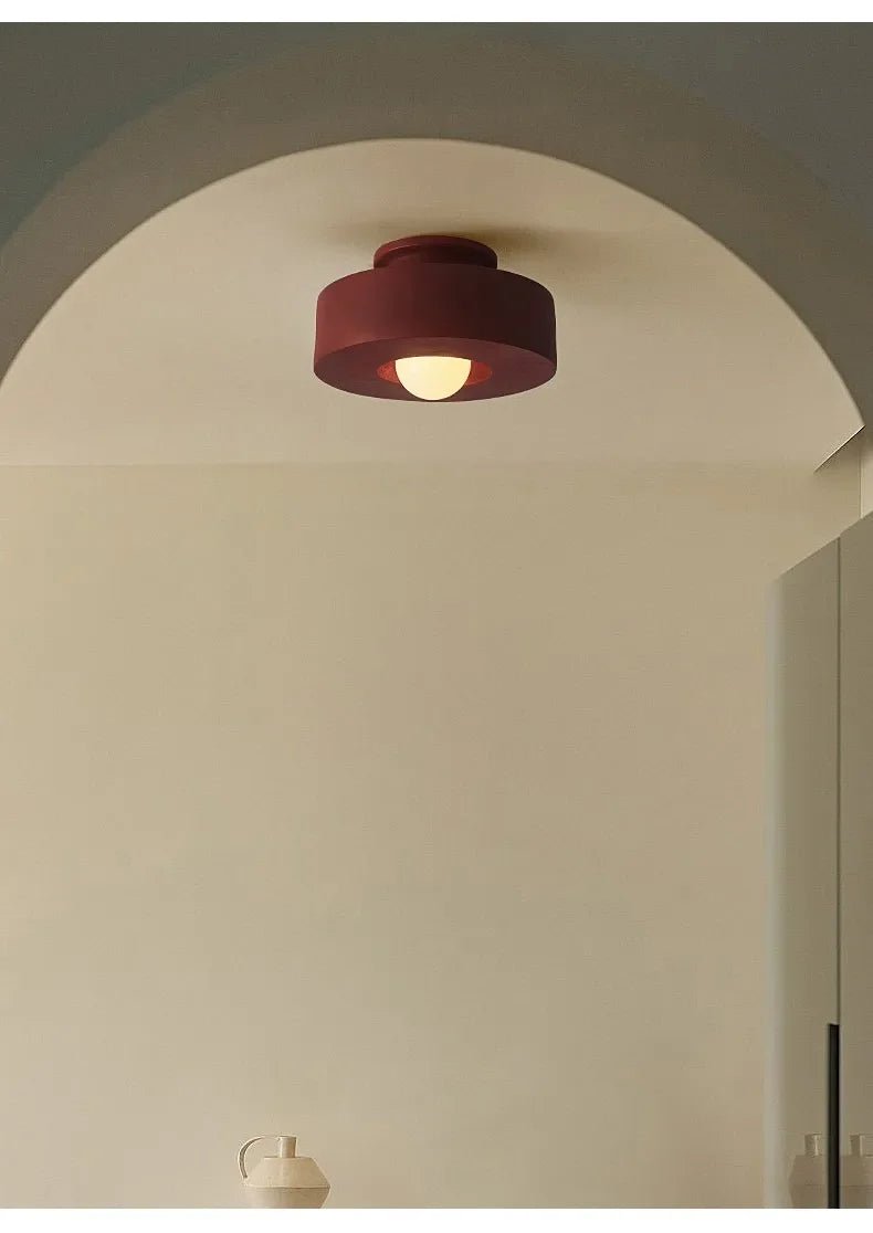 Petite lampe de plafond minimaliste à LED ronde Simon - Lumeria