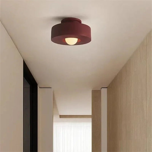 Petite lampe de plafond minimaliste à LED ronde Simon - Lumeria