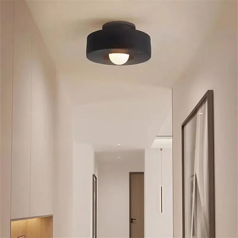 Petite lampe de plafond minimaliste à LED ronde Simon - Lumeria