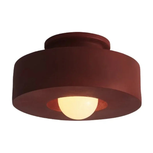 Petite lampe de plafond minimaliste à LED ronde Simon - Lumeria