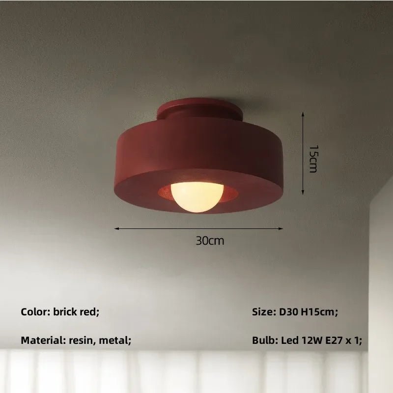 Petite lampe de plafond minimaliste à LED ronde Simon - Lumeria