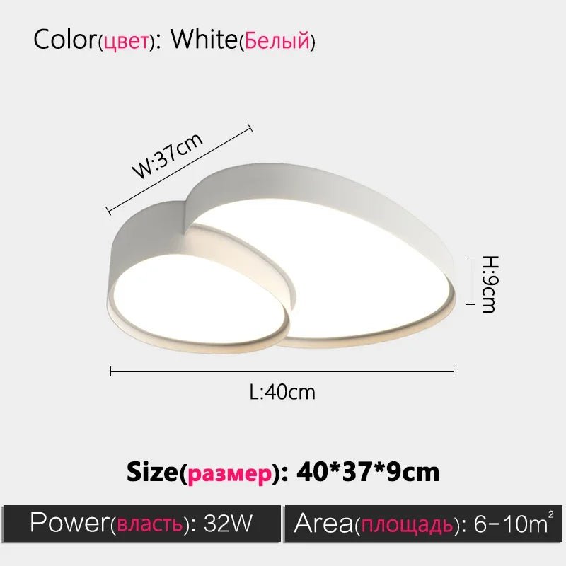Plafonnier LED dimmable en métal et acrylique noir au style moderne - Lumeria