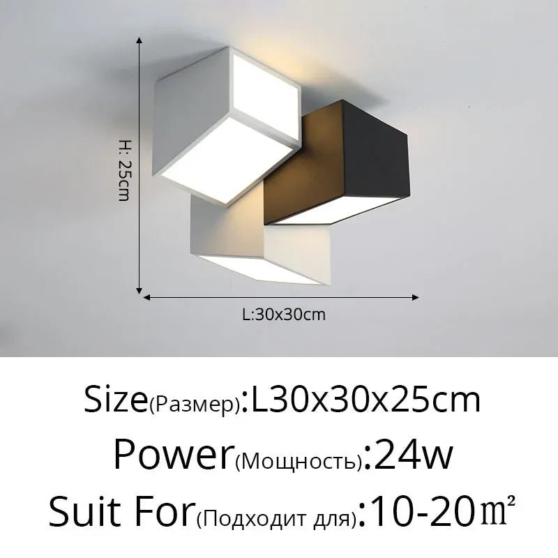 Plafonnier nid d’abeille en aluminium noir pour salon - Lumeria