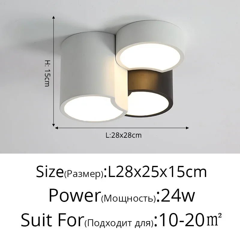 Plafonnier nid d’abeille en aluminium noir pour salon - Lumeria