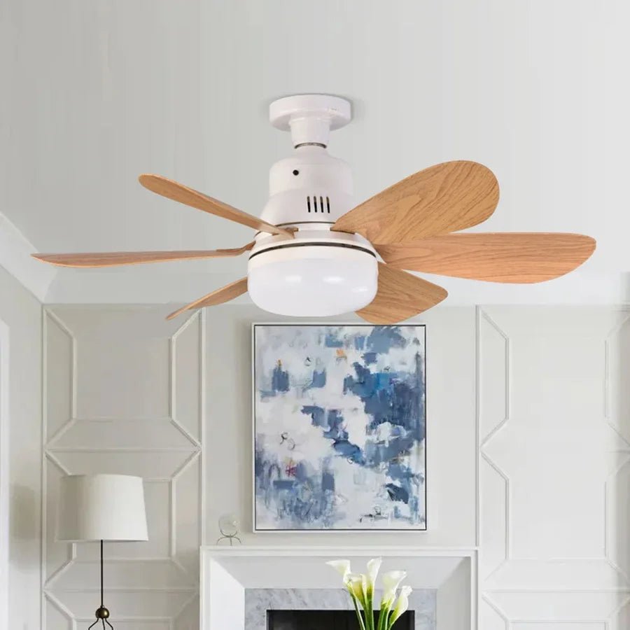 Plafonnier ventilateur LED avec télécommande et variateur Lina - Lumeria