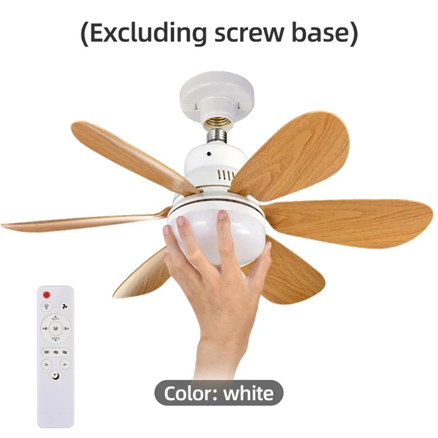 Plafonnier ventilateur LED avec télécommande et variateur Lina - Lumeria