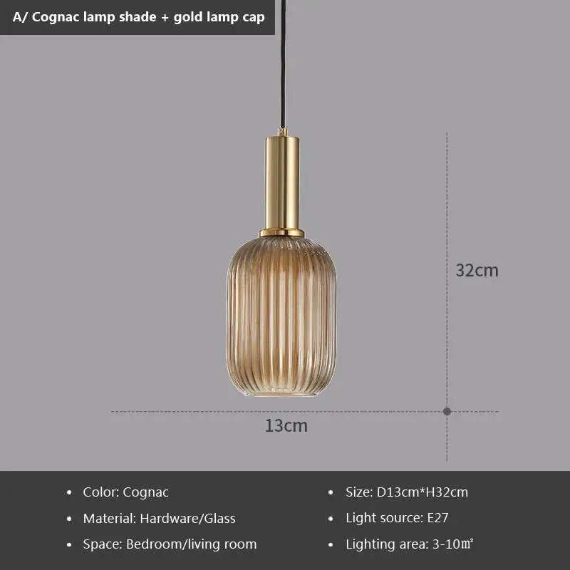 Suspension en verre fumé perforé avec câble réglable E27 - Lumeria