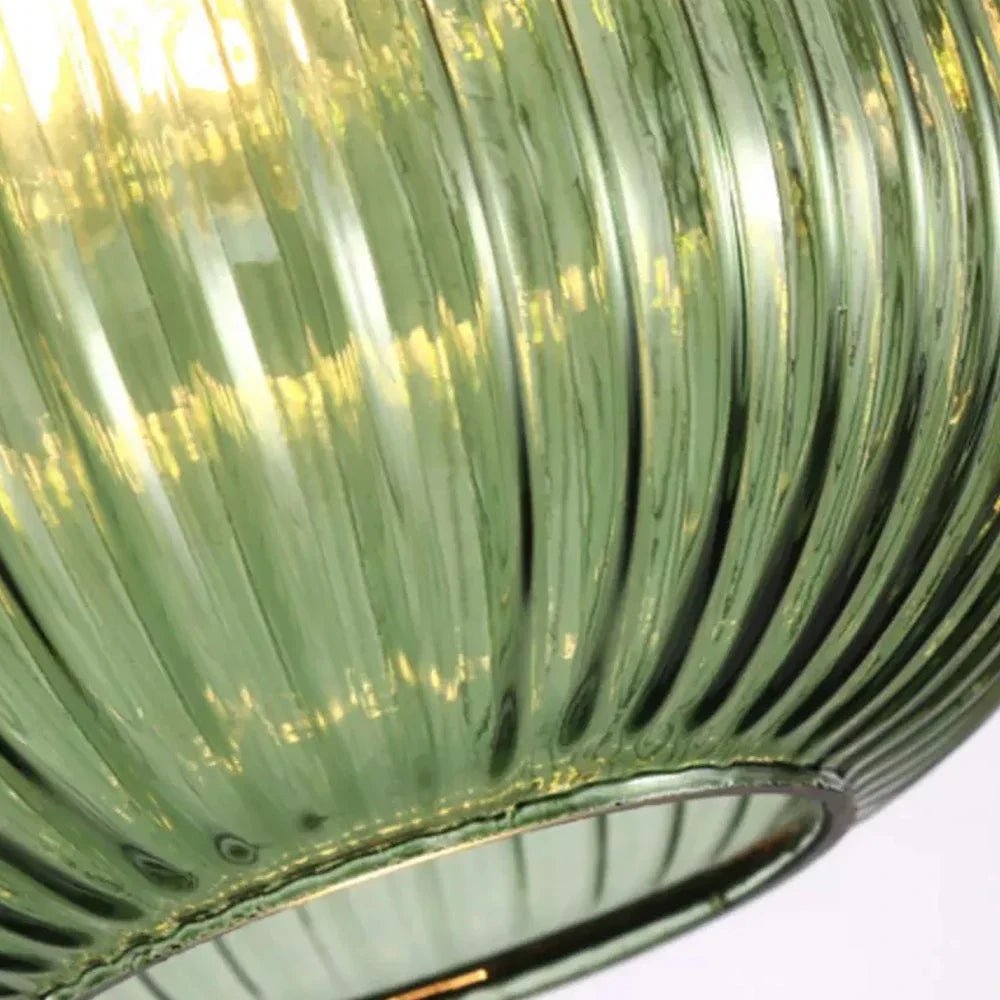 Suspension en verre fumé perforé avec câble réglable E27 - Lumeria
