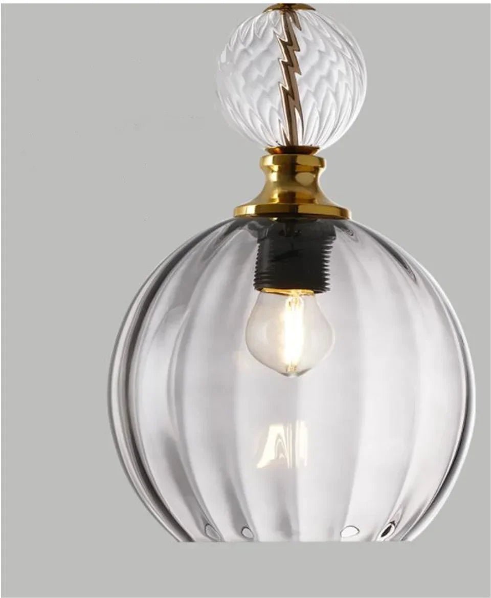 Suspension scandinave en verre nacré à cordon réglable LED - Lumeria