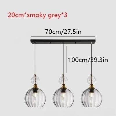 Suspension scandinave en verre nacré à cordon réglable LED - Lumeria