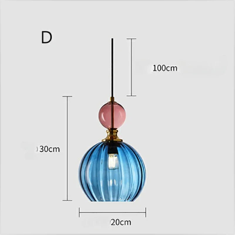Suspension scandinave en verre nacré à cordon réglable LED - Lumeria