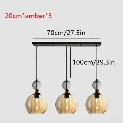 Suspension scandinave en verre nacré à cordon réglable LED - Lumeria