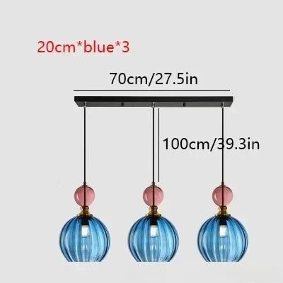 Suspension scandinave en verre nacré à cordon réglable LED - Lumeria