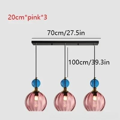 Suspension scandinave en verre nacré à cordon réglable LED - Lumeria