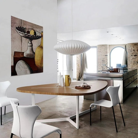 Suspension semi - encastrée bulles en voile de soie avec lumière dirigée - Lumeria