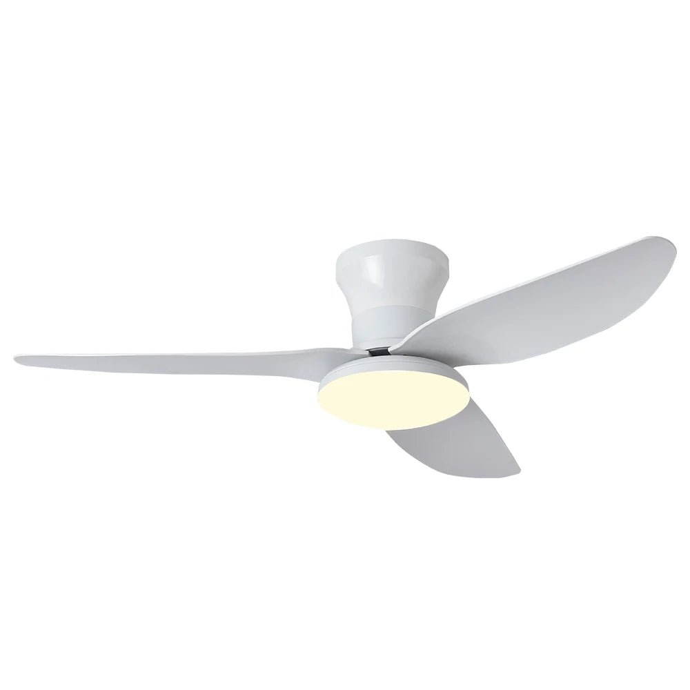 Ventilateur plafond LED avec lumière dimmable et télécommande moderne - Lumeria
